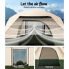 Family Camping Tent – 4 Person Hiking & Beach Dome (Green)