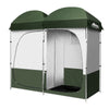 Double Camping Shower Toilet Tent