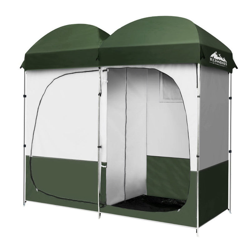 Double Camping Shower Toilet Tent