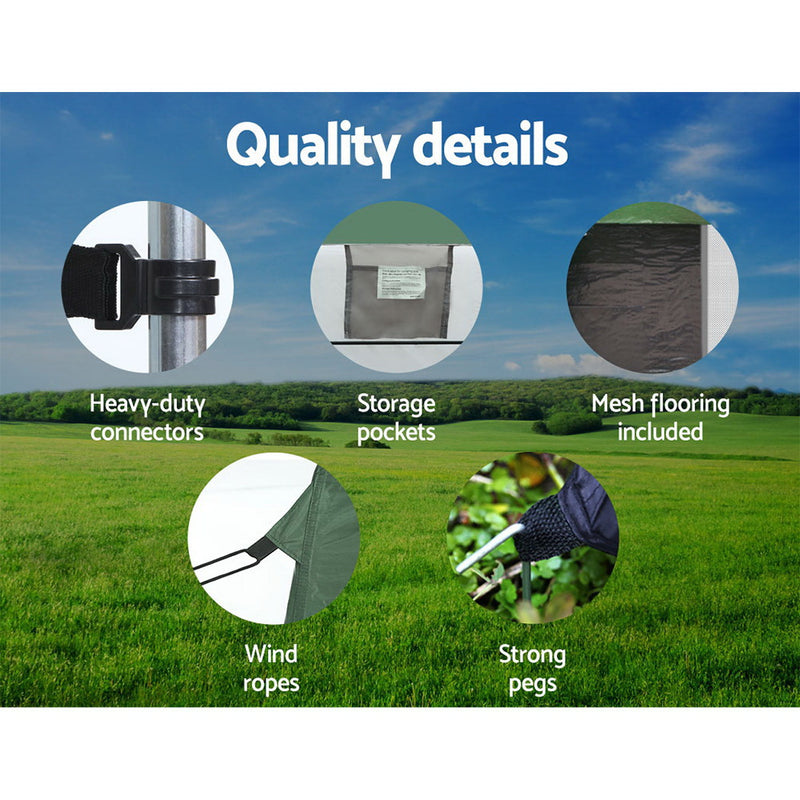 Double Camping Shower Toilet Tent