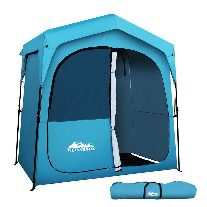 Double Camping Shower Toilet Tent