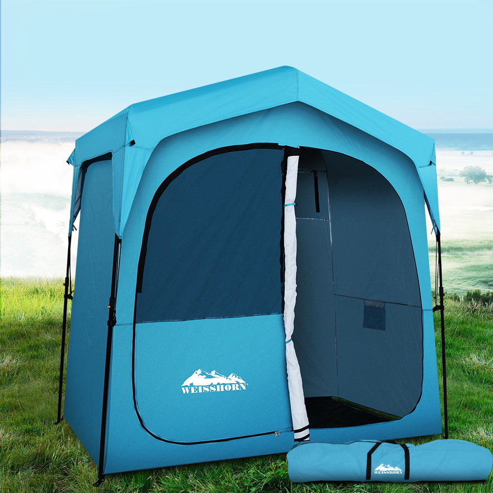 Double Camping Shower Toilet Tent