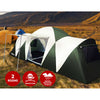 Family Camping Tent – 12 Person, 3-Room Dome (Green)