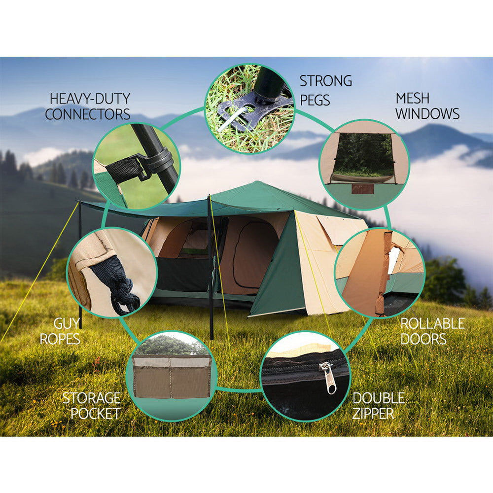 Instant Up Camping Tent – 8 Person Pop-up Dome