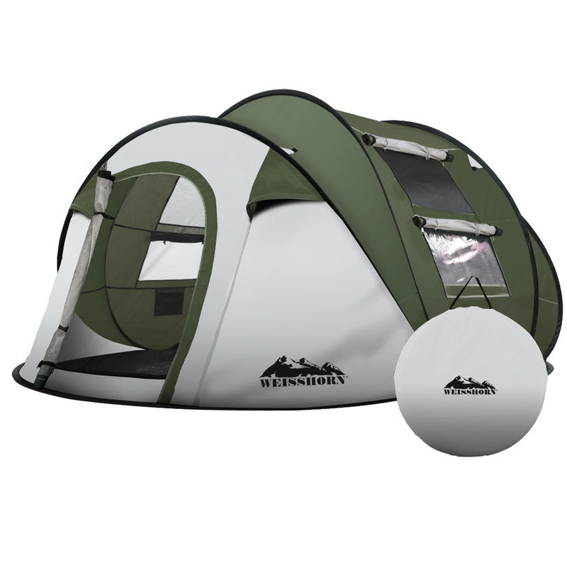 Instant Up Camping Tent – 4–5 Person Pop-up Dome