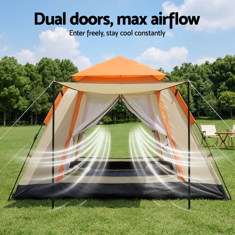 Weisshorn Pop Up Tent 3–4 Person Instant Setup