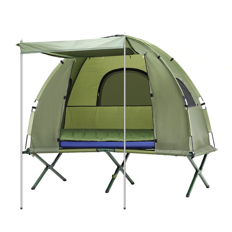 5-in-1 Camping Tent Cot – 1-Person Air Mattress & Camping Bed