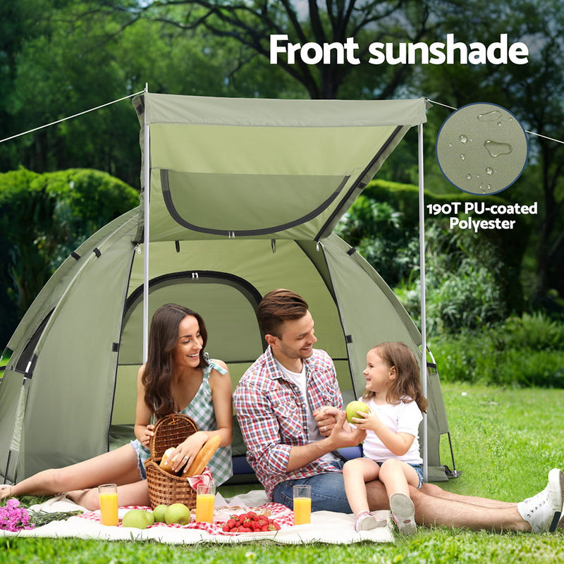 5-in-1 Camping Tent Cot – 1-Person Air Mattress & Camping Bed