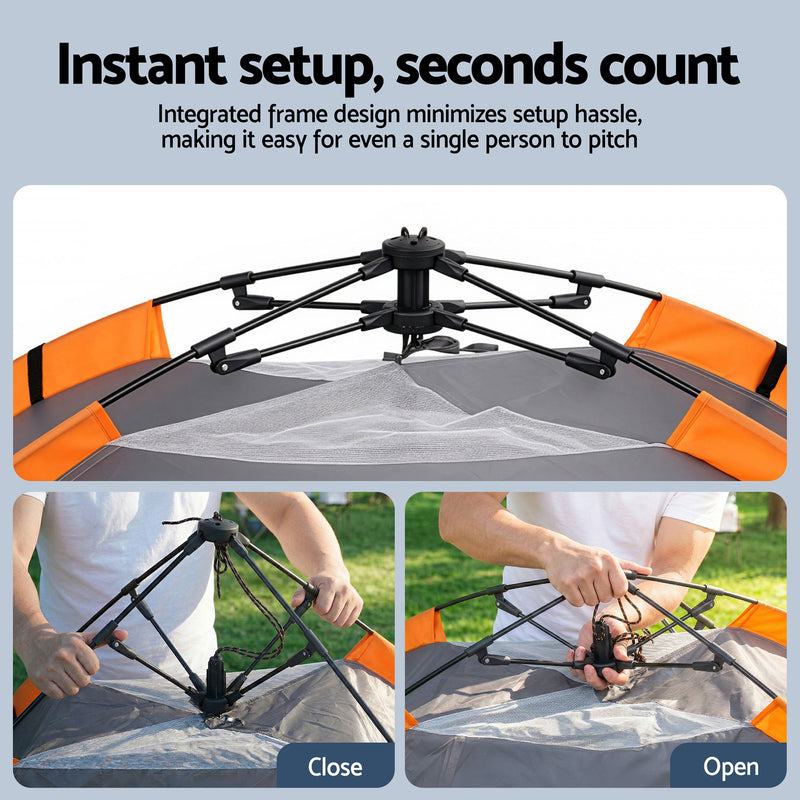 Weisshorn Pop Up Camping Tent 2 Person