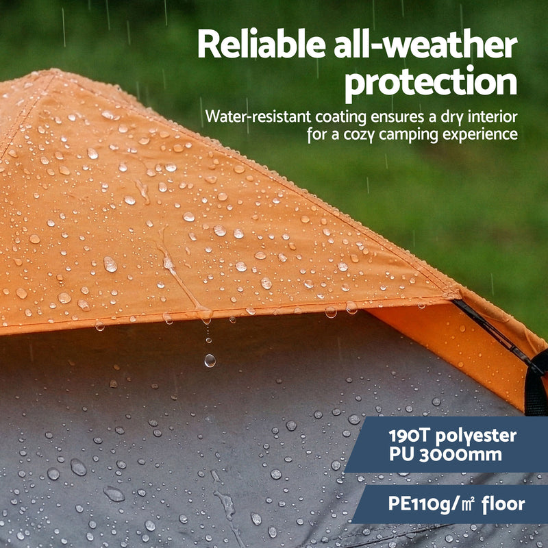 Weisshorn Pop Up Camping Tent 2 Person