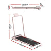 Everfit 3 in 1 Walking Pad Treadmill 12% Incline 40cm Belt Pink