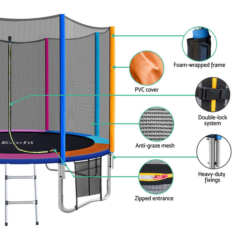 Everfit 10FT Kids Trampoline – Rebounder