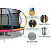 Everfit 14FT Kids Trampoline – Rebounder with Ladder & Basketball Hoop