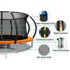Everfit 14FT Kids Trampoline – Orange Rebounder with Ladder & Basketball Hoop