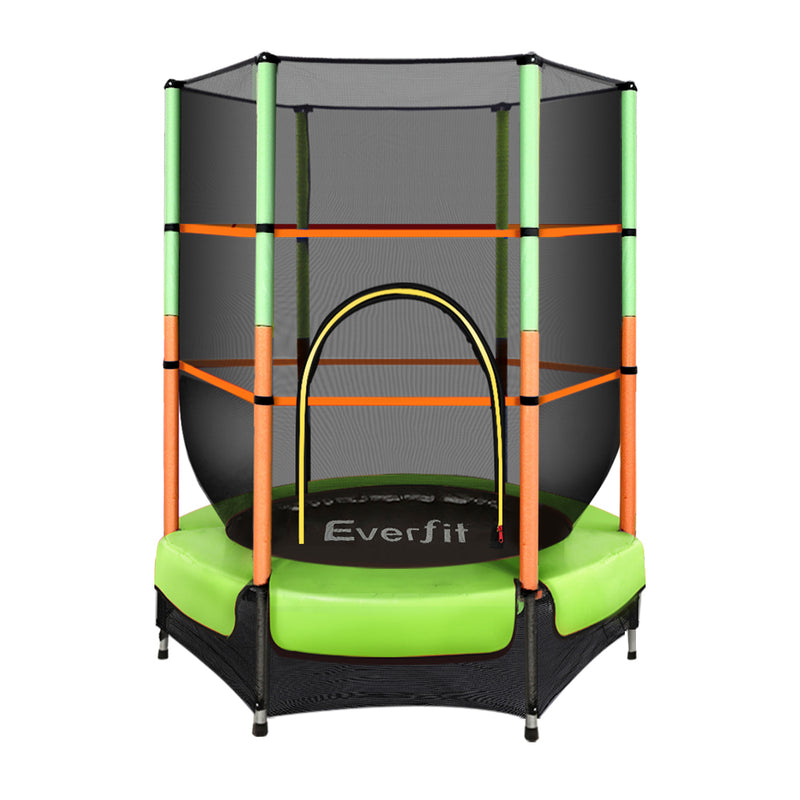 Everfit 4.5FT Kids Trampoline – Green with Safety Net