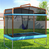 Everfit 6FT Kids Rectangle Trampoline – Orange with Swing & Safety Net