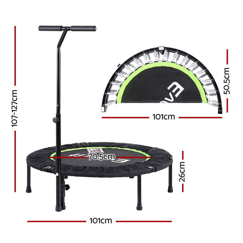Everfit 40" Foldable Fitness Trampoline w/ Handrail
