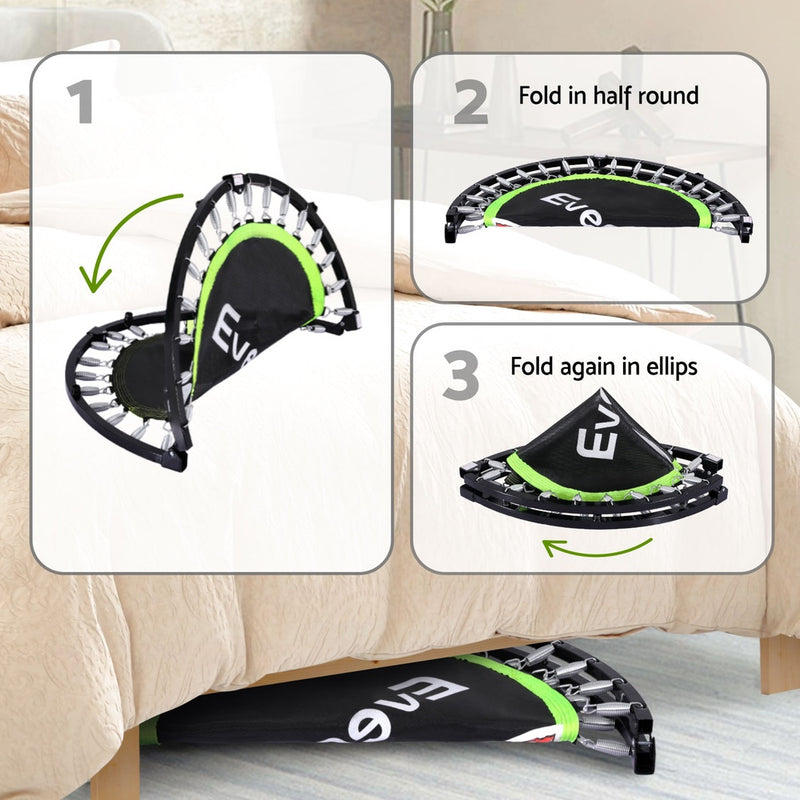 Everfit 40" Foldable Fitness Trampoline w/ Handrail