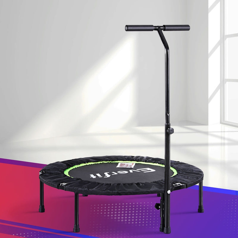 Everfit 40" Foldable Fitness Trampoline w/ Handrail