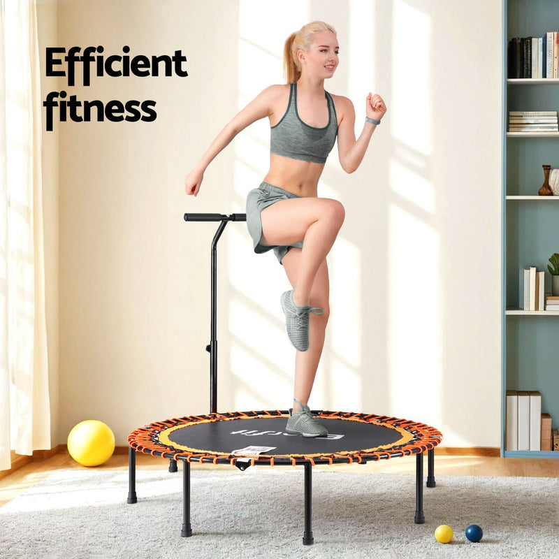 Everfit 48" Foldable Fitness Trampoline w/ Handrail