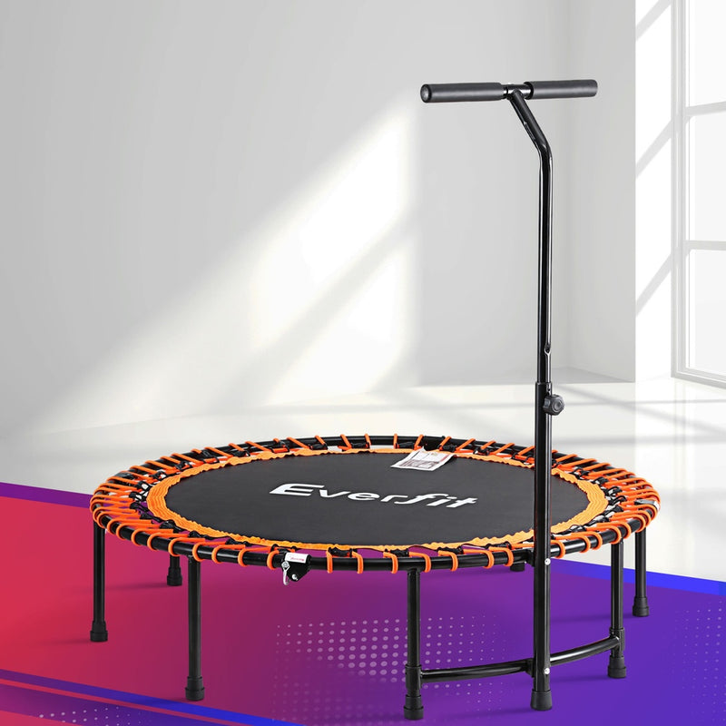 Everfit 48" Foldable Fitness Trampoline w/ Handrail