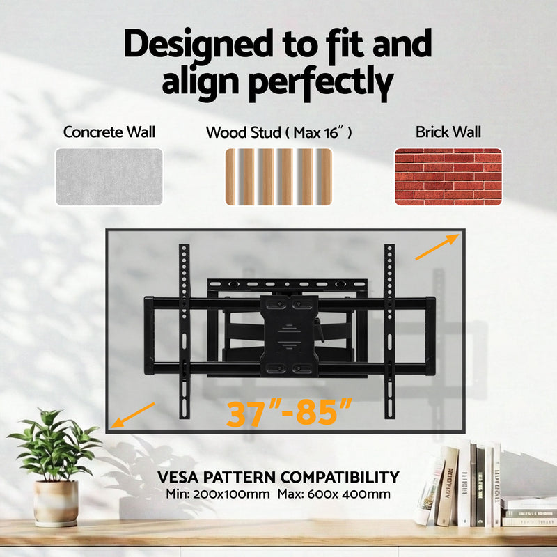 Artiss Full-Motion TV Wall Mount Bracket 37"–85"