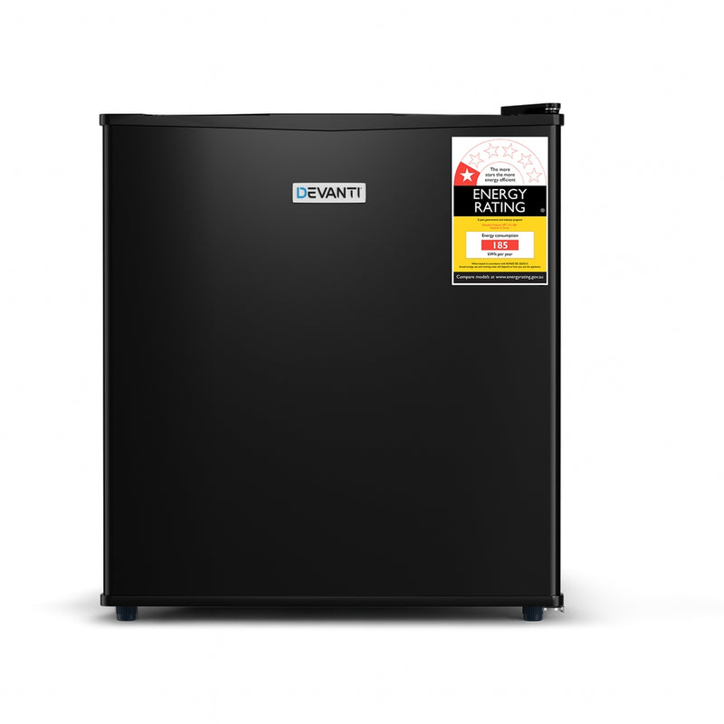 Devanti 31L Small Upright Freezer – Vertical, Black