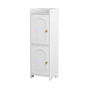 Artiss 2-Tier Slim Bathroom Storage Cabinet White