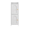 Artiss 2-Tier Slim Bathroom Storage Cabinet White
