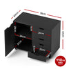 Artiss 5 Drawer Mobile Filing Cabinet with Door