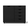 Artiss 5 Drawer Mobile Filing Cabinet with Door