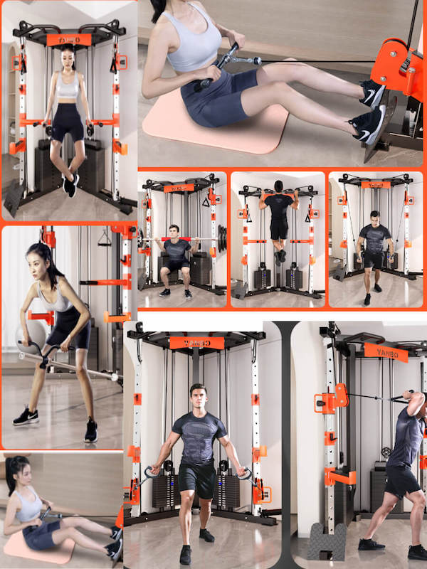 SmartFit C1 Max Multi-Functional Cable Crossover Station + Bench & 100 kg Weights