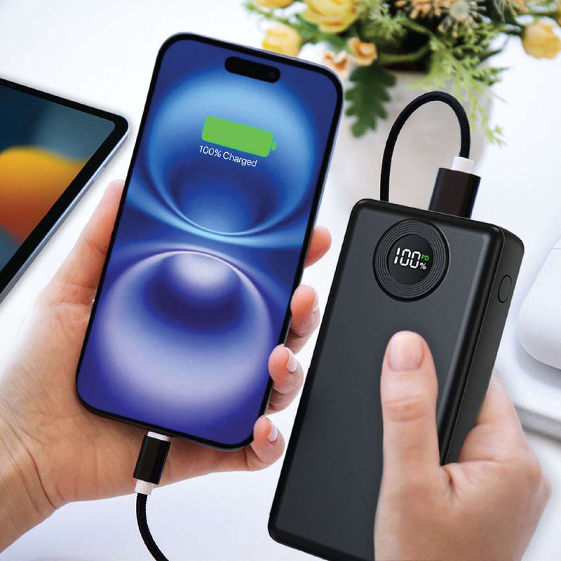 20000mAh Power bank Battery Display Black