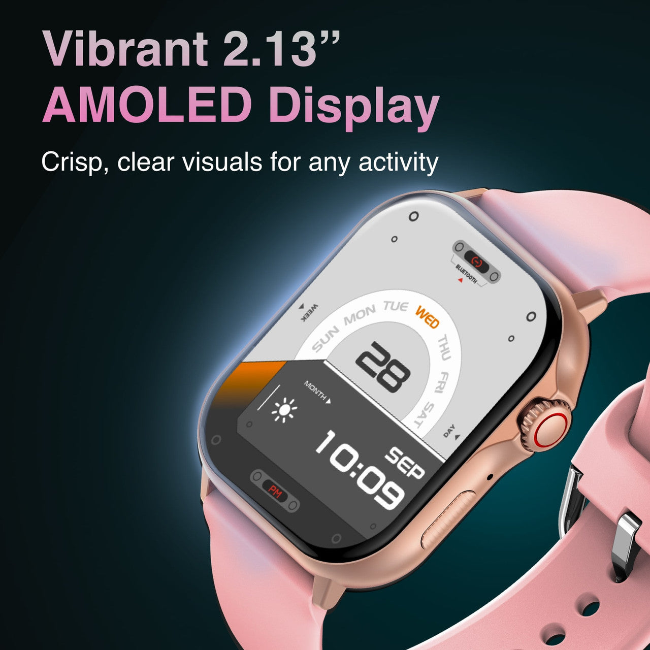 V-Fitness GPS Smartwatch – 2.1″ Pink