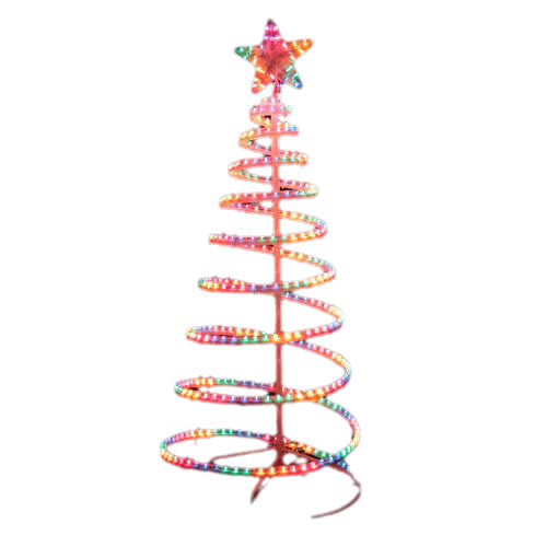 145cm Rope Light Christmas Tree & Star