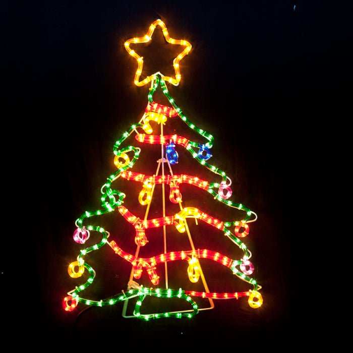 Christmas Tree Motif Rope Light Large 118cmH