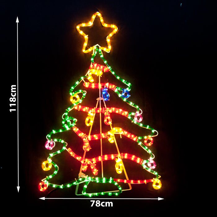 Large Christmas Tree Rope Light Motif