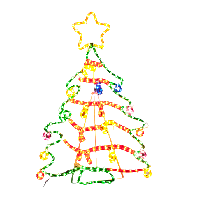 Christmas Tree Motif Rope Light Large 118cmH