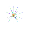160 Led Blast Ice Star Ball Christmas Light Multi Colour Rgby