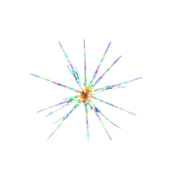 160 Led Blast Ice Star Ball Christmas Light Multi Colour Rgby