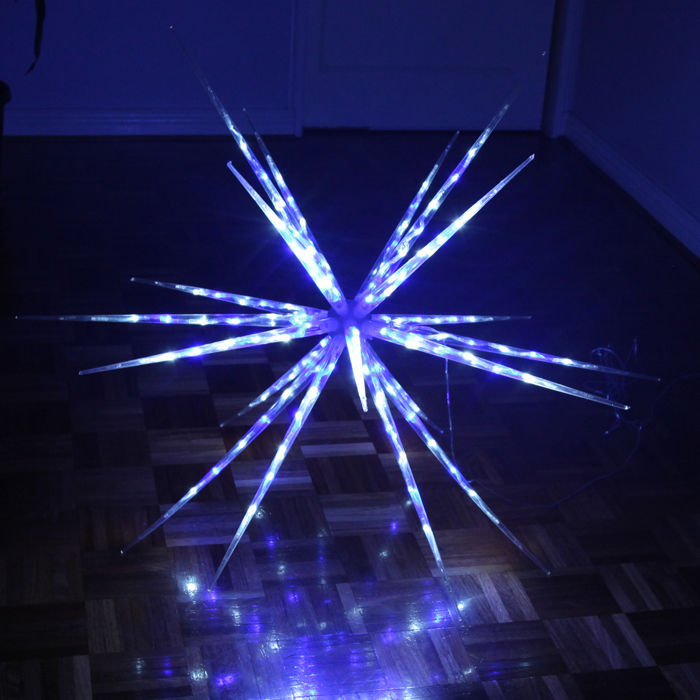 160 LED Blast Ice Star Ball in Blue & White