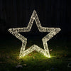 3D Frame Led Star Warm White Large