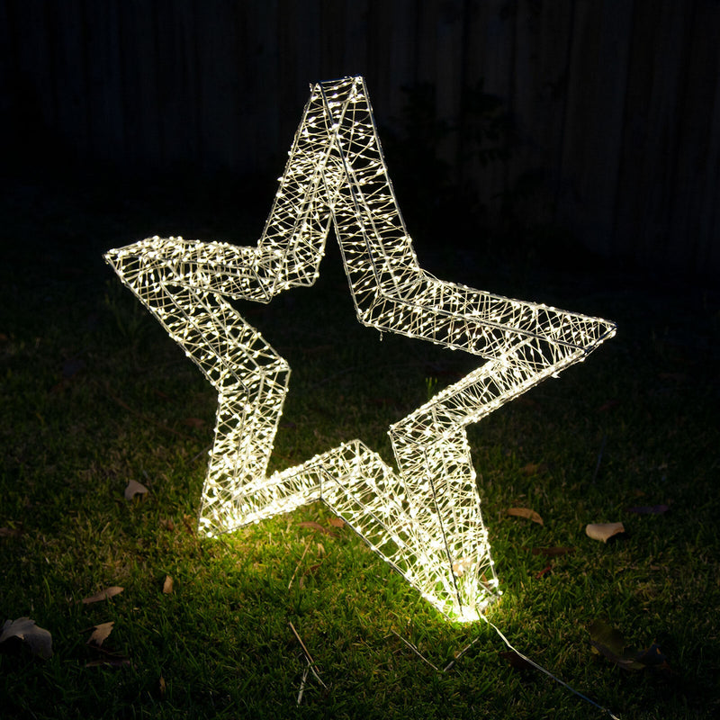 3D Frame Led Star Warm White Large