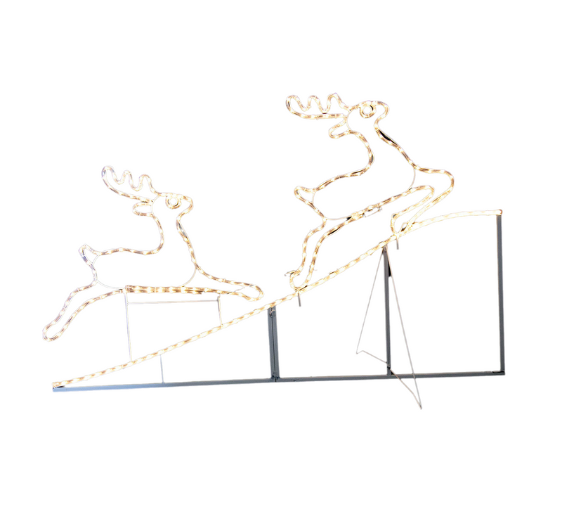 Animated Running up Reindeer Rope Light