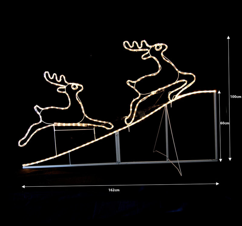 Animated Running up Reindeer Rope Light