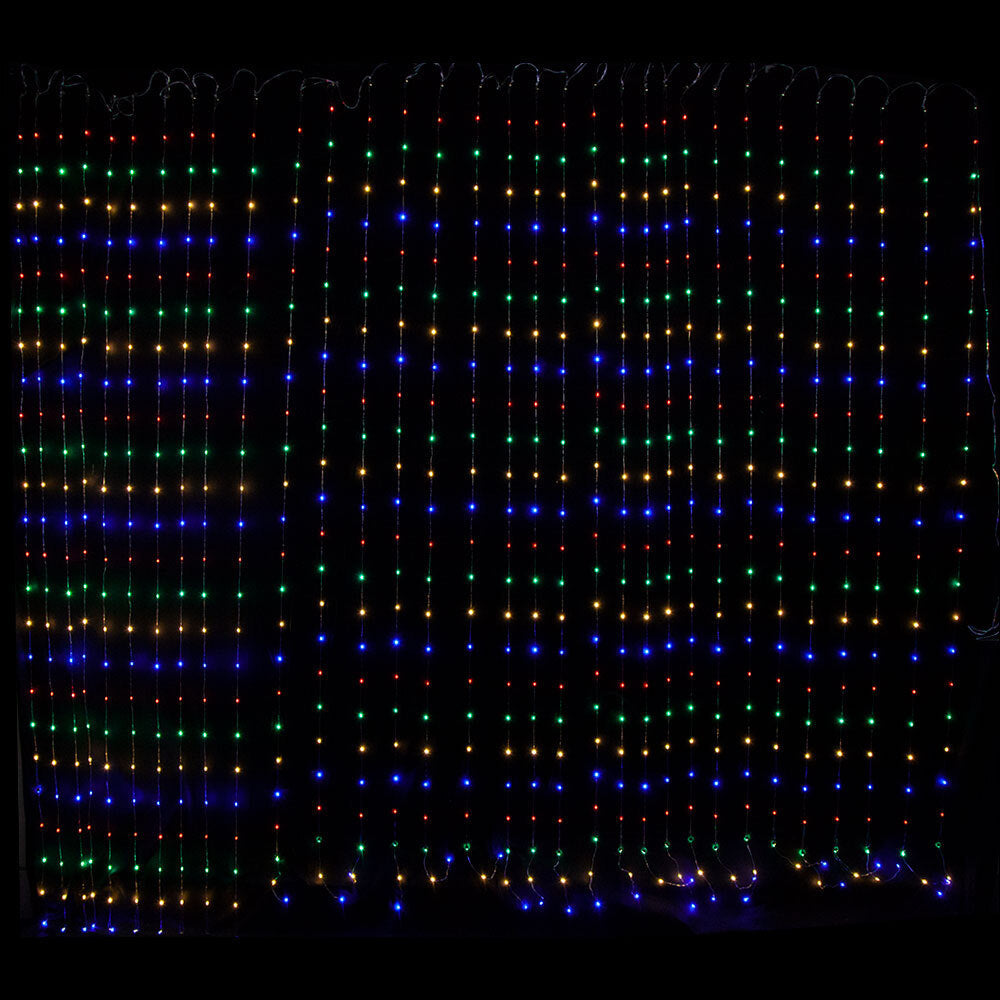 750 LED Copper Wire Curtain Light in Multi Colour