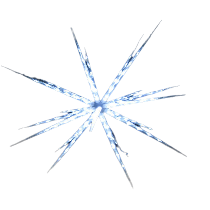 160 Led Blast Ice Star Ball Christmas Light White