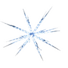 160 Led Blast Ice Star Ball Christmas Light White