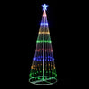 Circling Led Light Christmas Tree With Star [Height: 163cm]