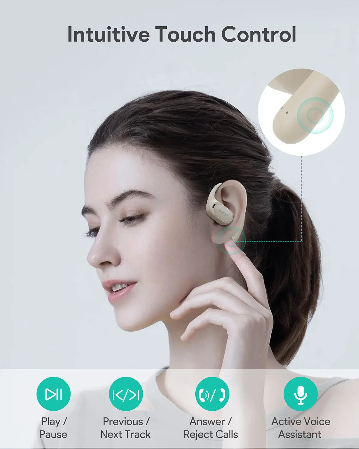 Aukey BEYOND SPORTS Open-Ear Wireless Earbuds